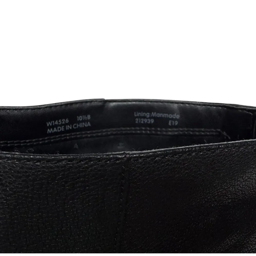 Cole Haan Black Leather Ankle Boots Pointed Toe Booties Back Zip Women’s 10.5
